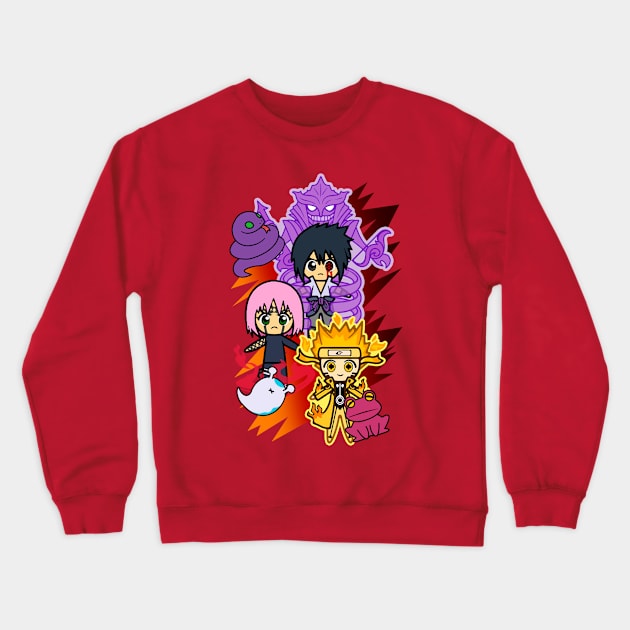 Anime Ninja 2 Crewneck Sweatshirt by wss3